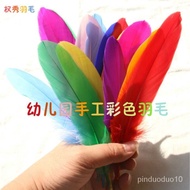 Feather Factory Direct SalesdiyKindergarten Handmade Feather Color Feather Craft Decorative Art Art and Labor Materials