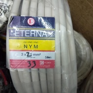 Kabel ETERNA 3x2.5 3x2,5 potongan NYM 30, 31, 32 ,33 ,35, 35 ,36 METER