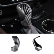 ABS Carbon Fiber Print Auto Gear Shift Knob Cover Trim Decoration Interior Parts For Lexus IS250/350