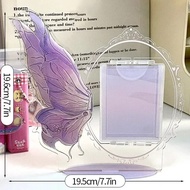 【Shop the Look】 Photocard Holder Creative Butterfly Wing Photo Frame Rotatable Idol Star Photo Displ