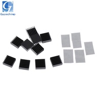 [Gazechimp] 10 Pieces Aluminum Processor Chipset Radiator Heatsink Cooler Pad 14x14x6mm