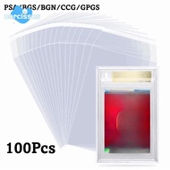 NARCISSUS 100 Sheets PSA BGS Slab Sleeve, Waterproof Transparent PSA BGS Card Brick Film, High Quali
