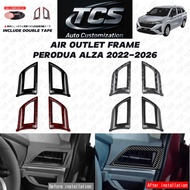 TCS NEW PERODUA ALZA 2022-2025+ CAR AIR OUTLET FRAME GARNISH ACCESSORIES