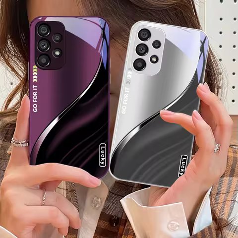 Coffee Brown Lucky For Samsung Galaxy Note 8 9 S10 Plus S20 S21 FE S23 Ultra A70 72 73 50 51 52 53 T