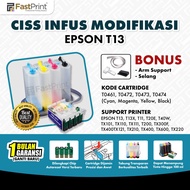 Fast Print CISS Infus Printer Modifikasi Epson T13X Kosongan