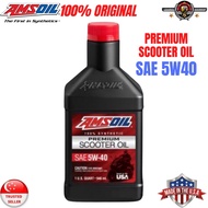 AMSOIL Premium 4T 5W-40 Fully Synthetic Scooter Oil ( Made in USA 🇺🇸)