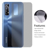 REALME 8 5G 10 Pro 10 5 5i 6i c21 c21y c11 c25 c15 c25y c30 c53 c51 c35 c55Carbon Fiber Film Sticker