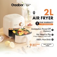 Gaabor Mini Air Fryer 2L With 9 Menu Functions & 3D Hot Air Circulation AF20M-YE01A