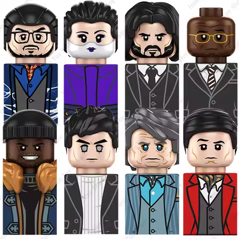 2024 John Wick Mini Action Figures Classic Thriller Movie John Wick Building Blocks Winston Judges D