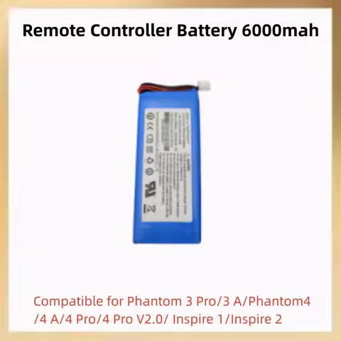 compatible Remote Controller Battery Pack(6000mAh/7.4V)for Phantom 3 Pro/3 A/Phantom4/4 A/4 Pro/4 Pr
