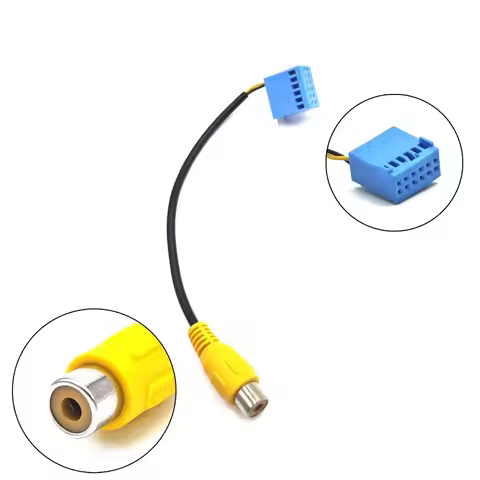 Car Rear View Camera RVC MIB RCA Cable 12Pin Adapter for Volkswagen Golf MK5 MK6 Golf VI Passat B6 T