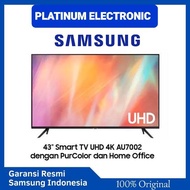 LED SAMSUNG 43.INCH SMART ANDROID TV,,HOME OFFICE -(43AU7002)- 4K CRYSTAL PROCESSOR.