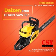 Chainsaw 16'' DAIZEN 5200 Gasoline 52cc / Mesin Gergaji Berantai Tebang Pokok