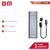 DM M.2 NVME SSD 20Gbps to USB 3.2 Type-C SSD Enclosure Case HD2000
