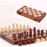 Wooden Chess Board Tournament Size Foldable Chess Board Children Elders and Adults Board Games Folda