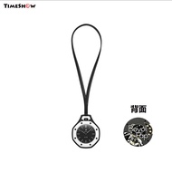 Trendy Royal Oak Style Pocket Watch Pendant Keychain - Boys Gift Accessory