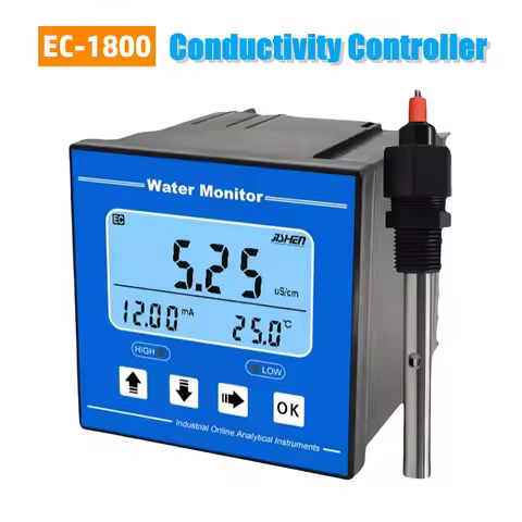 EC-1800 Conductivity Meter Large Range Conductivity Test Controller 4-20mA PH Meter TDS Meter Factor
