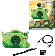 Lexibook, Dinosaur, DJ078DINO 4-in-1 Camera for Kids with Protection, Photo, Video, MP3 and Game Fun