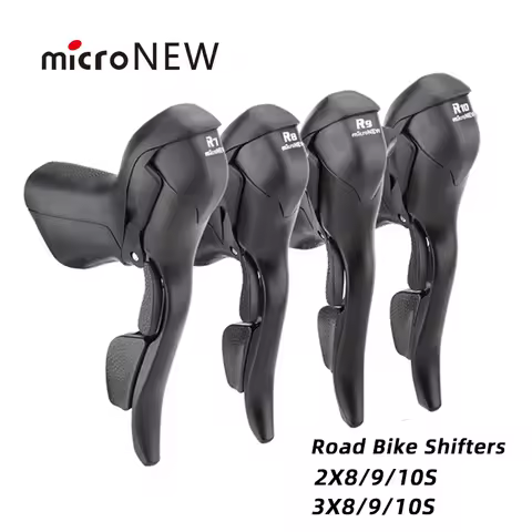 MicroNEW Road Bike Shifter 3x7 3x8 3x9 3x10 Speed Brake Levers Bicycle 2x7 2x8 2x9 2x10 Speed Front 