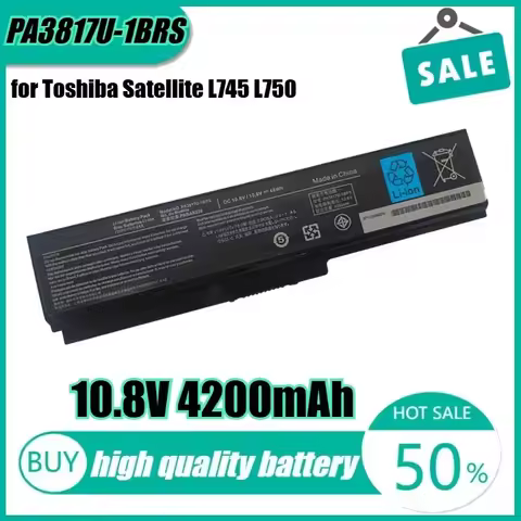 10.8V 48Wh 4200mAh PA3817U-1BRS Laptop Battery for Toshiba Satellite L745 L750 L755 L755D