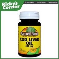 nature's blend cod liver oil 400 mg 100 softgels