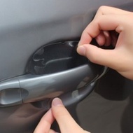 【Ann-Car】4pcs/1 Set Universal Carbon Fiber Auto Car Door Handle Stickers Car Handle Protection Car Handle Anti Scratch Stickers