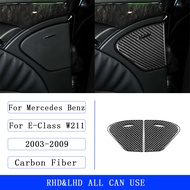 QJMBF สำหรับ Mercedes Benz E-Class W211 2003-2009ที่เขี่ยบุหรี่หลังประตูที่ปิดแผงรถยนต์สติกเกอร์อุปก