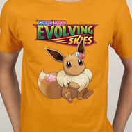 Evolution Skies Eevee Sylveon Flareon Vaporeon Umbreon Pokemon Trading Card Short Sleeve T-shirt shi