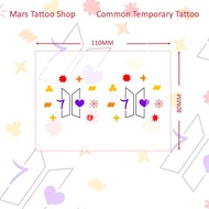 【Mars Tattoo】Common Tattoo, Colored Tattoo, Long Lasting,Temporary Tattoo Sticker, Fake Tattoo, BTS,