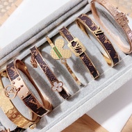 LV Leather Bracelet LV Jewelry Women's Bracelet Does Not Discolorate