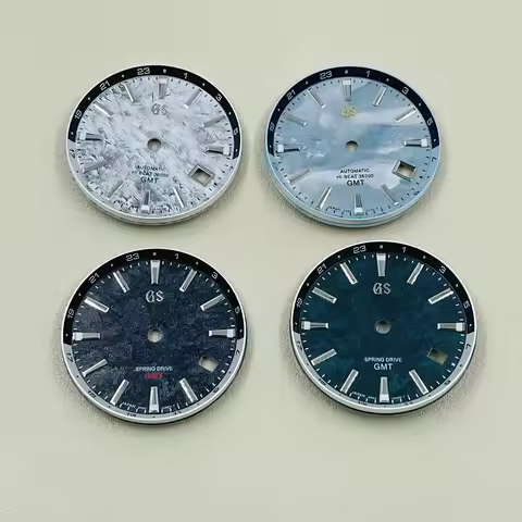 NH34 DialDial GS BGW9 blue-green light Mechanical Watch Accessories with GS Watch Literal Hand Case 