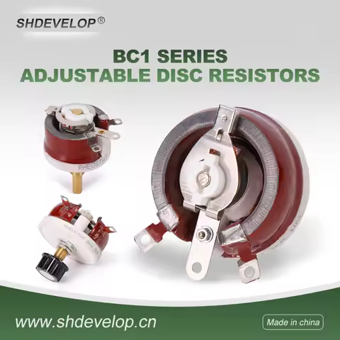 Power Rheostat Rotary Variable Wirewound Resistor Bc1-25W50W100W150W Brown Disc-Shaped Adjustable Re