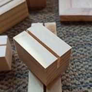 WOOD HOLDER CARD 3x3x15 CM