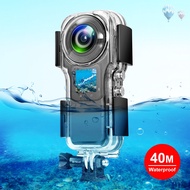 สำหรับ Insta.360 One RS 1นิ้ว360 Edition PULUZ 40M ใต้น้ำกันน้ำ Case