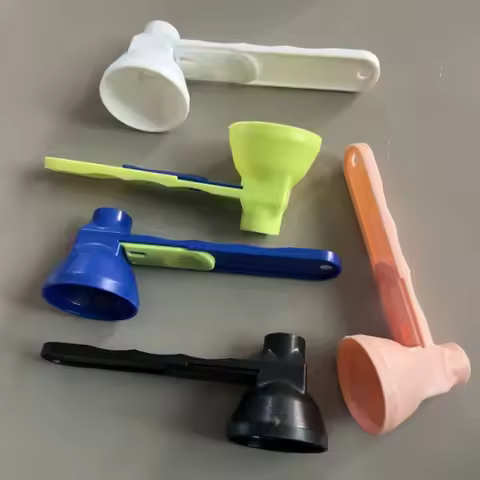 Flling Coffee Scoop Funnel Plastic 2 in 1 Sliding Design Protein Powder Scoop Reusable Sliding Scoop