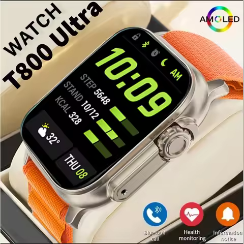 2025 T800 2 Smart Watch Men 49mm Series 8 2.3 "AMOLED Screen NFC Compass Waterproof For Apple Watch