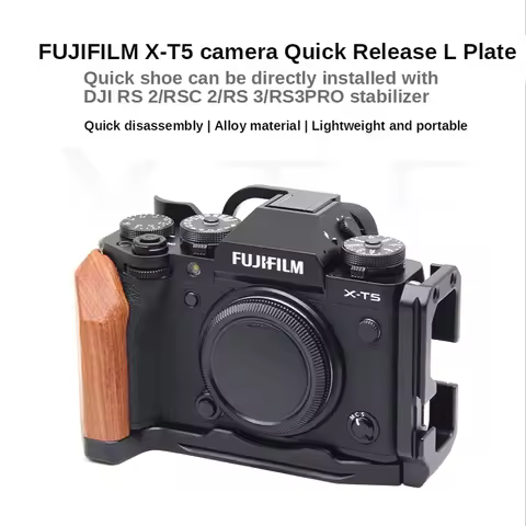 M-REMOTE fujifilm XT5 Quick Release L Plate Bracket Holder Hand Grip for FUJI XT5 grip Camera for Ar