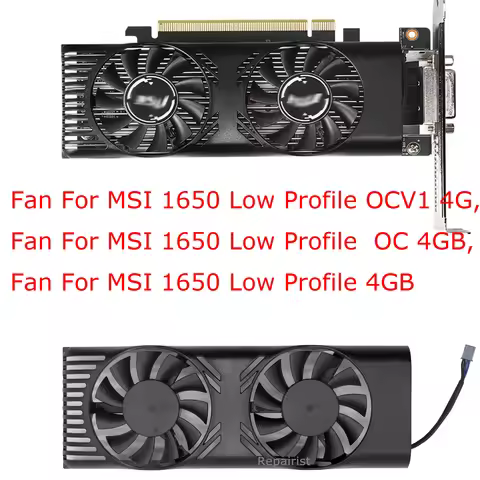 Graphics GPU Card Fan,Video Cooler,HA5510H12F-Z For MSI GTX1650 1650 lp Low Profile,HA8010H12C-Z For