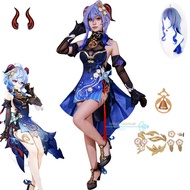 Ganyu Cosplay Game Genshinimpact Ganyu Cosplay Costume Dress Gan Yu Anime Deepavali Costume Women Halloween Party Dress