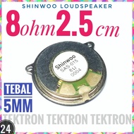 LOUDSPEAKER SHINWOO 8ohm 0.5Watt 2.5cm 25mm 0.5W 2.5cm SPEAKER SPIKER