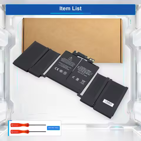 A1964 58Wh 11.41V Laptop Battery For Apple MacBook Pro A1989 13(2018 2019)A2251(2020)EMC3214 3358 02