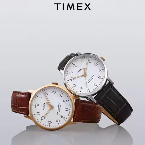 TIMEX Watches WomanLuxury Trend Quartz Calendar Waterproof Multi Function Fancy Round Watch Stainles