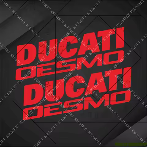 For Ducati Motorcycle Corse Monster V2 V4 V4S Desmo 250 350 450 450mx Tank Logo Decal helmet Waterpr