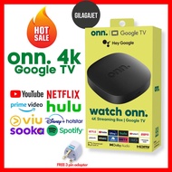 Onn Google TV 4K Streaming Box 2023 | Onn Android TV Box 4K | HDR | Dolby Audio | Onn Dongle HDMI | Android 12