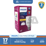 Philips LED Light Bulb LEDBright 17W E27 G2 220-240V Yellow 3000K