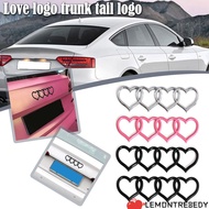 LEMONTRE8EDY Love Heart Logo Rear, ABS Plastics Heart-shaped Trunk Tail Label Badge, Car Logo Trunk 