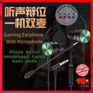 Mobile Gaming Headset XG 120 / XG 121 Wired Headphone with HD Microphone 【READY STOCK】