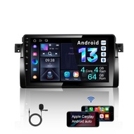 AMASE AUDIO Android 13 Ultra-thin Car Stereo, Wireless Carplay Android Auto, DSP+, Compatible for BM