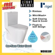 Rigel WO9030FA Rimless One-piece Toilet Bowl