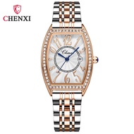 Teens Girls Quartz Watches New Small Square Watch Rose Gold Steel Band Ladies Watch Fashion Diamond Waterproof Watch